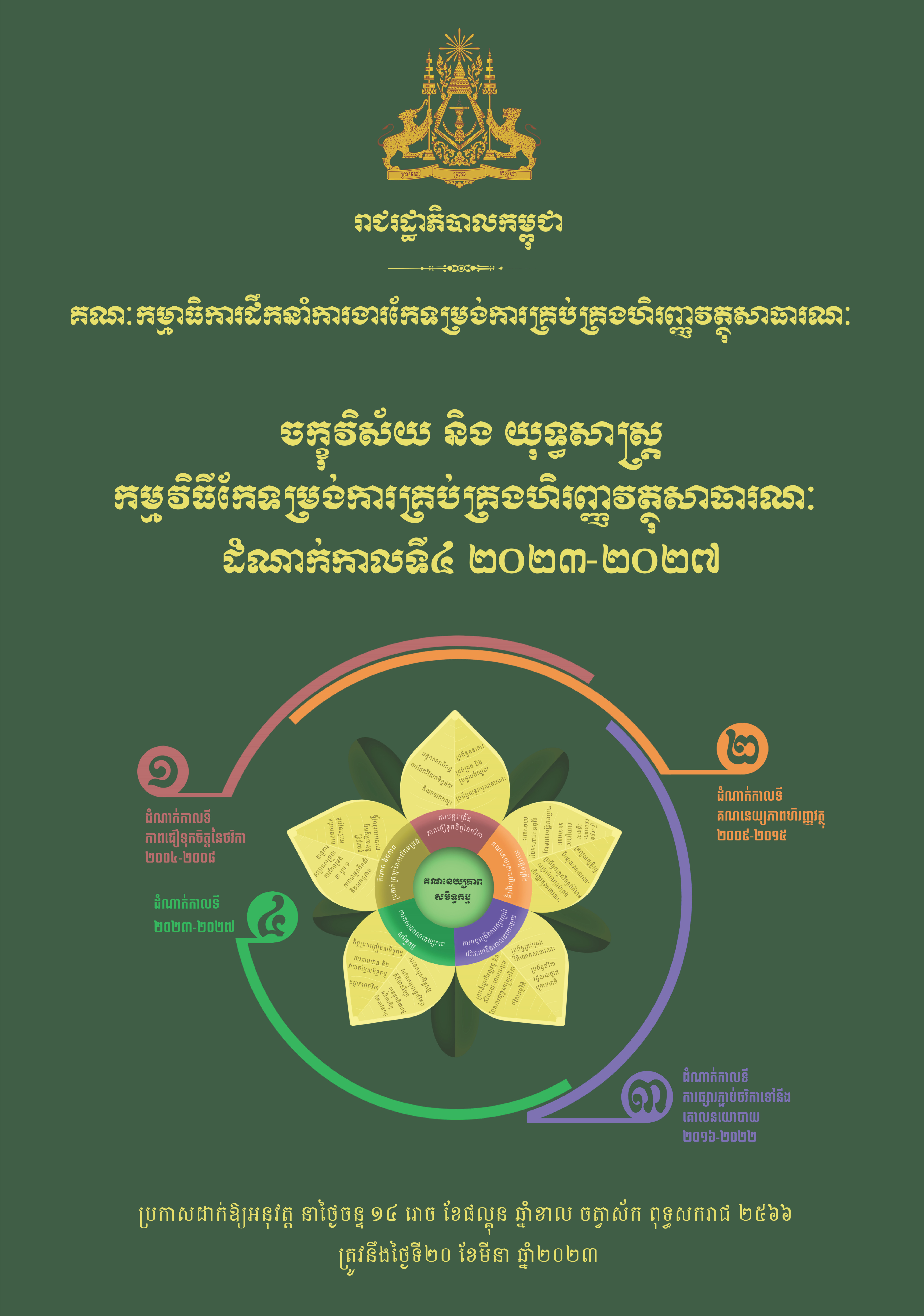 ចក្ខុវិស័យ និង យុទ្ធសាស្ត្រ កម្មវិធីកែទម្រង់ការគ្រប់គ្រងហិរញ្ញវត្ថុសាធារណៈ ដំណាក់កាលទី៤ ២០២៣-២០២៧